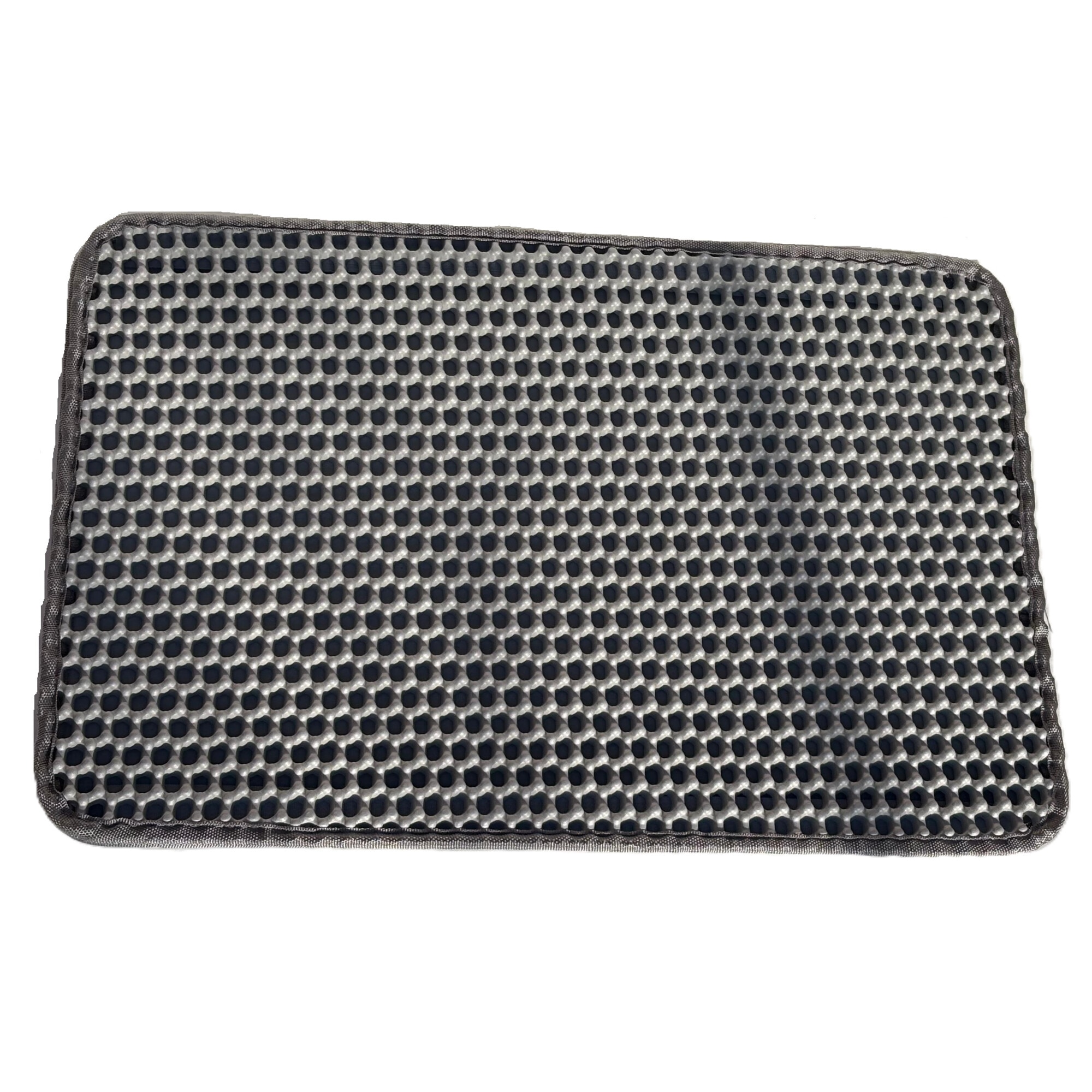 Imagine pentru Covor litiera cu strat dublu tip fagure pentru colectarea granulelor de nisip, lavabil si igienic, 45 x 30 cm, gri