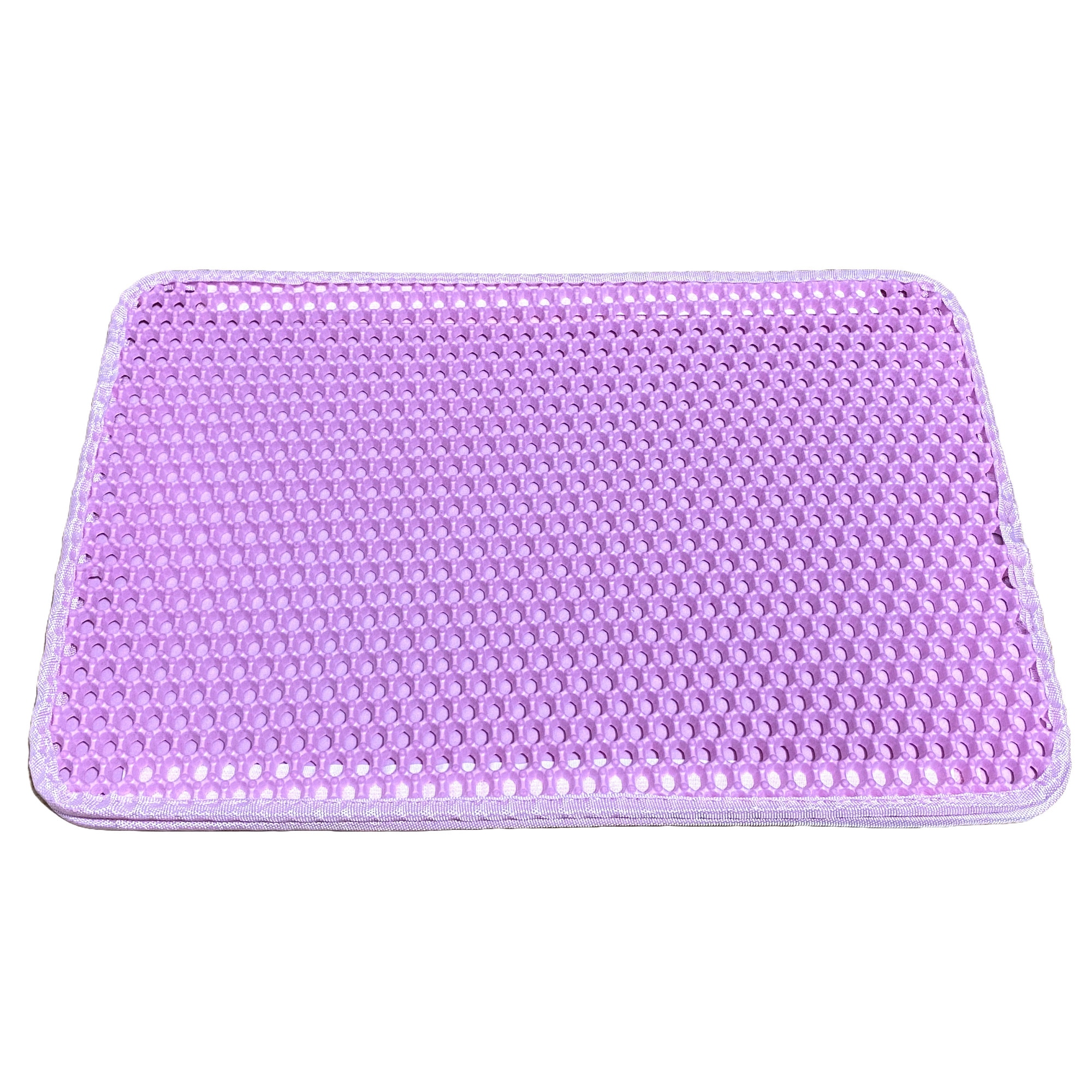 Imagine pentru Covor litiera cu strat dublu tip fagure pentru colectarea granulelor de nisip, lavabil si igienic, 45 x 30 cm, roz