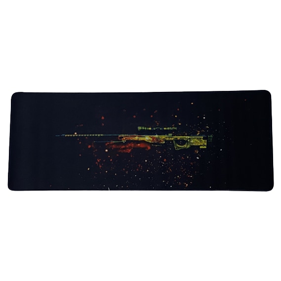 Imagine pentru Mousepad format Deskmat pentru gaming, Sniper gun, 800 x 300 x 2 mm