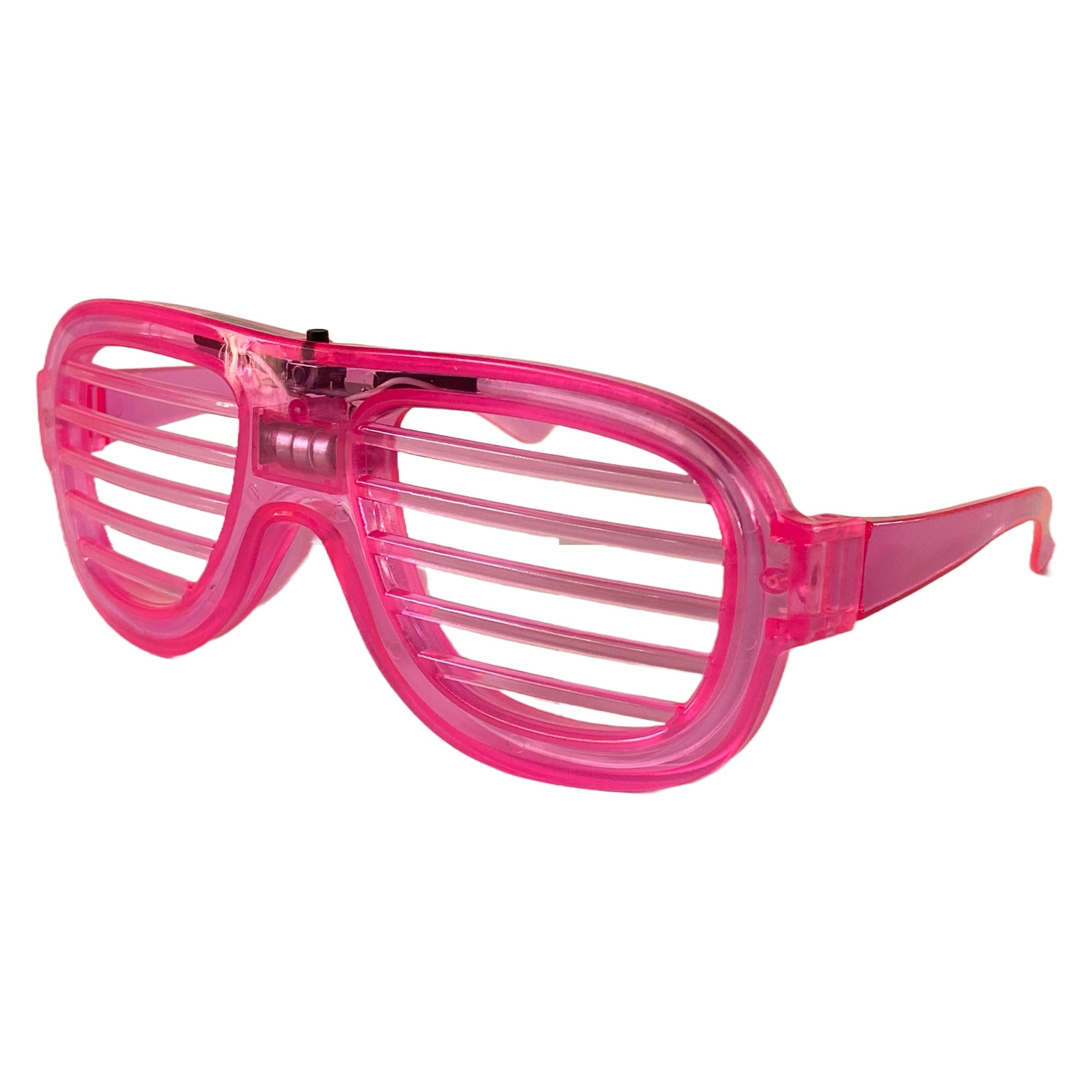 Imagine pentru Ochelari pentru petrecere LED, stil rotund, culoare roz