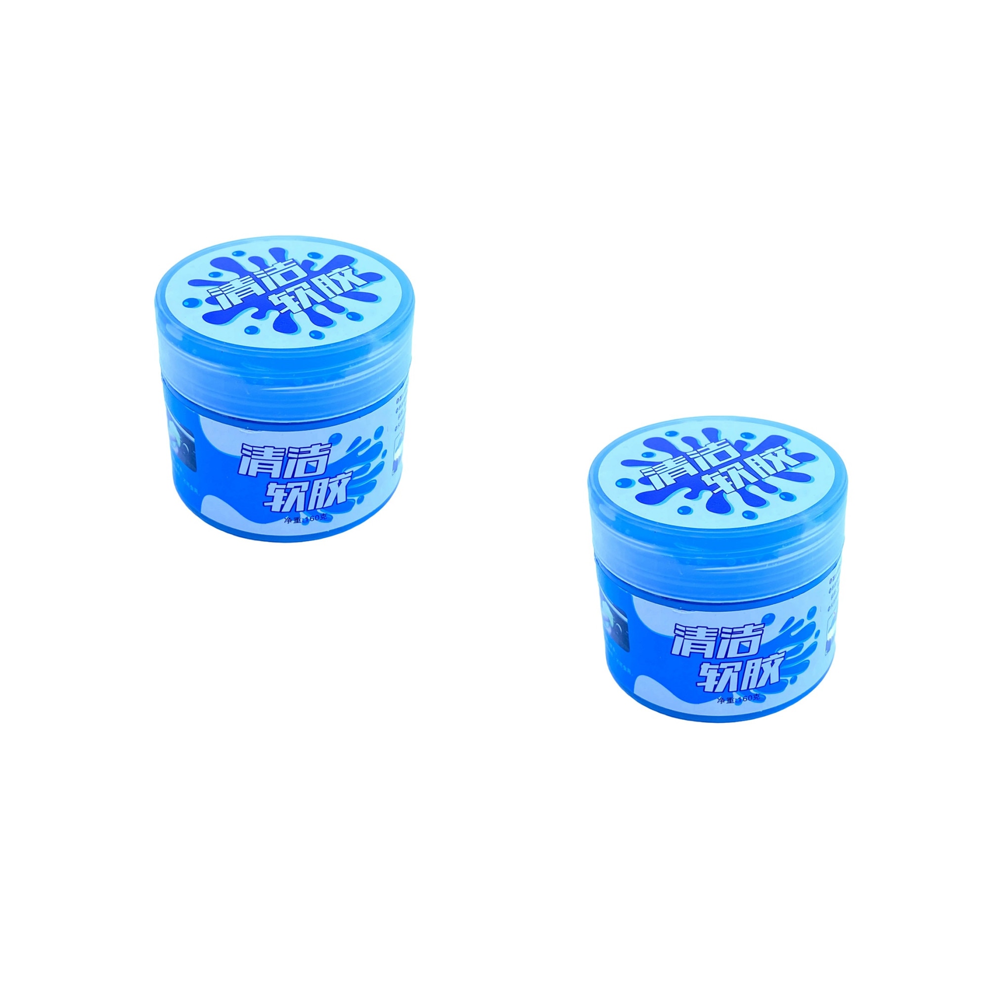 Imagine pentru Set 2 borcanele de Gel elastic slime de curatare, universal, pentru indepartarea murdariei din locuri greu accesibile, 160g