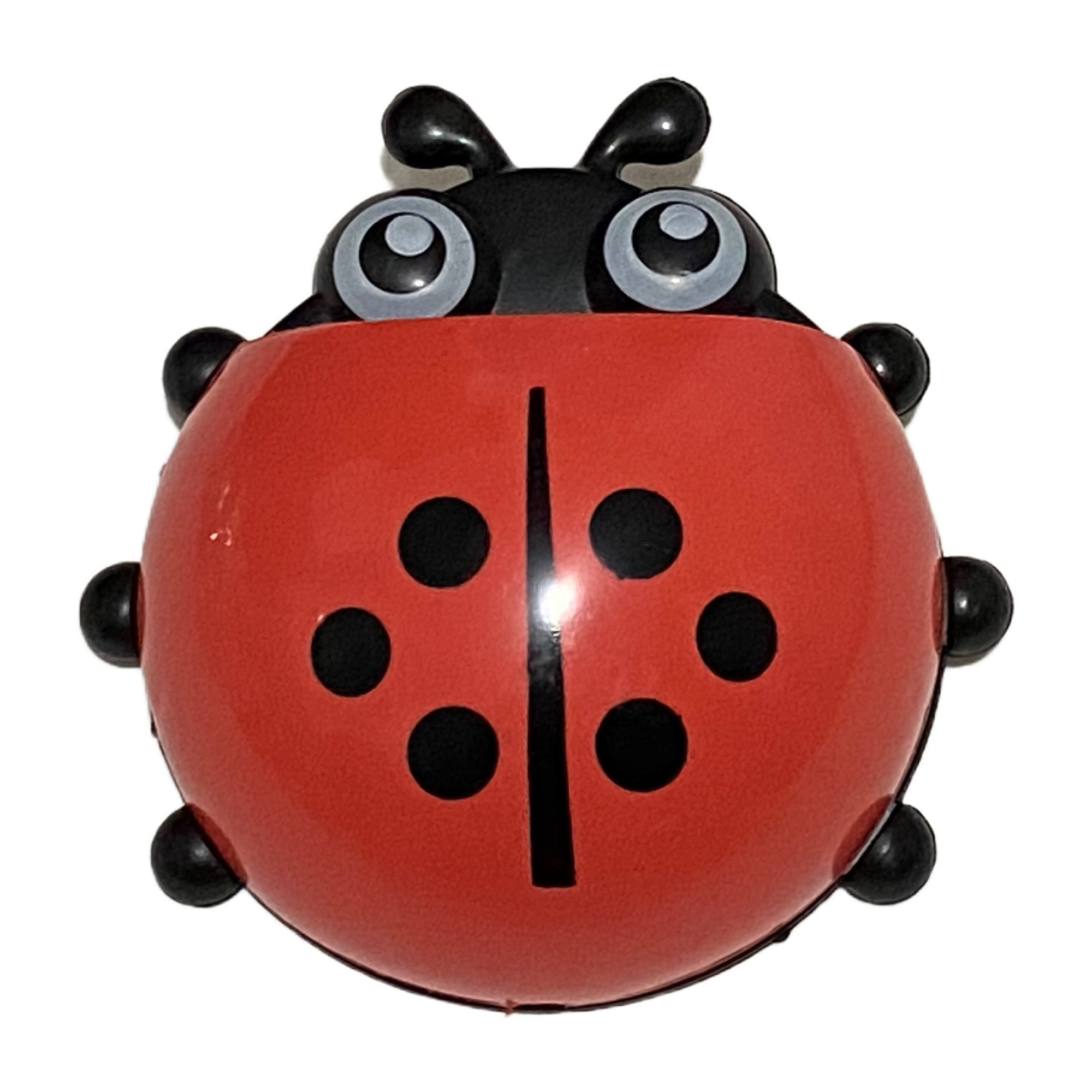 Imagine pentru Suport pentru periute de dinti si pasta dinti, tip gargarita, rosie